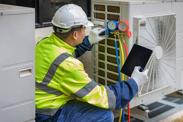 Professional Ductwork Repair technician working in Corinth, NY